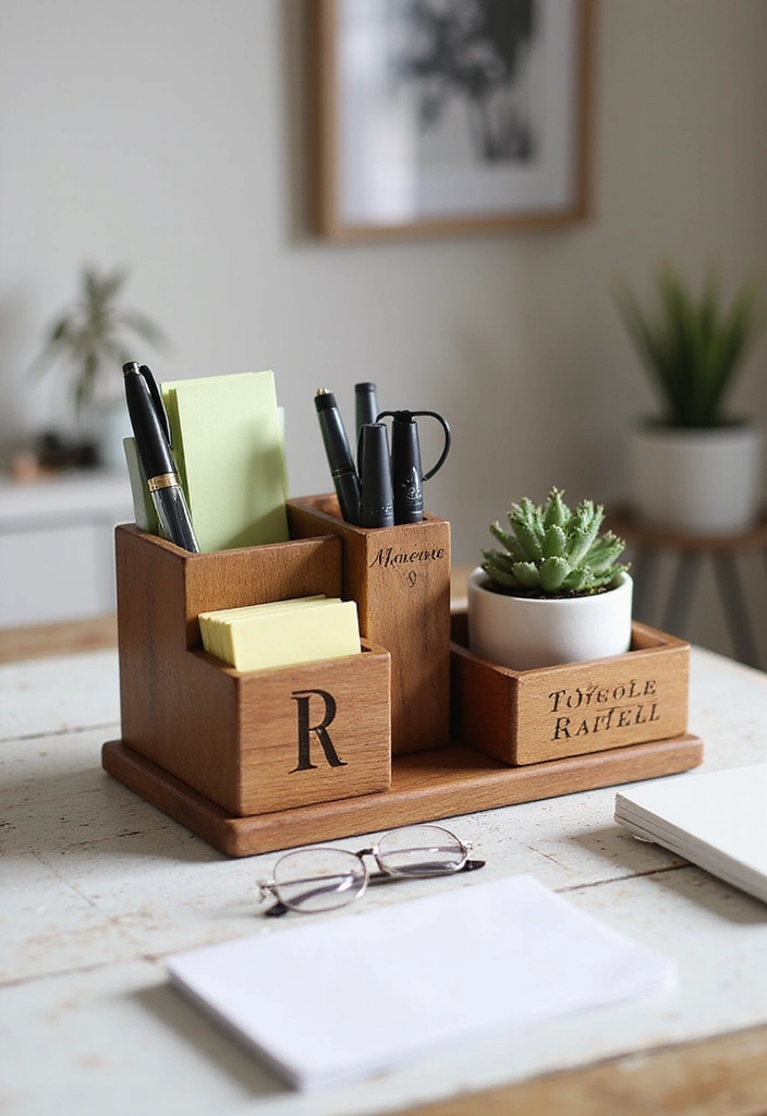 15 Personalized Desk Gifts That Will Make Your Administrative Professional Smile! - 2. Personalized Desk Organizer