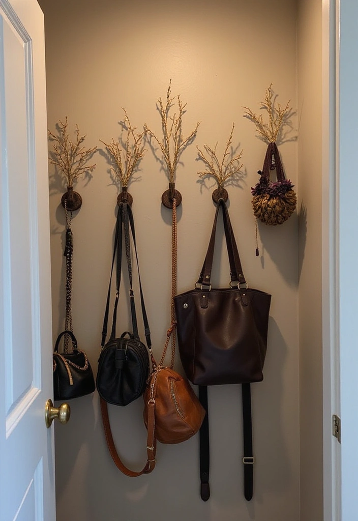 15 Small Closet Ideas That'll Maximize Your Space (You'll Love #7!) - 7. Creative Use of Hooks