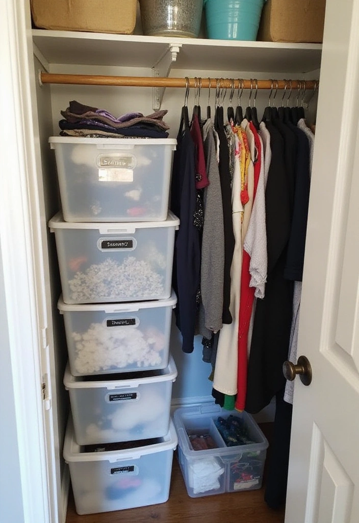 15 Small Closet Ideas That'll Maximize Your Space (You'll Love #7!) - 9. Seasonal Rotation Techniques
