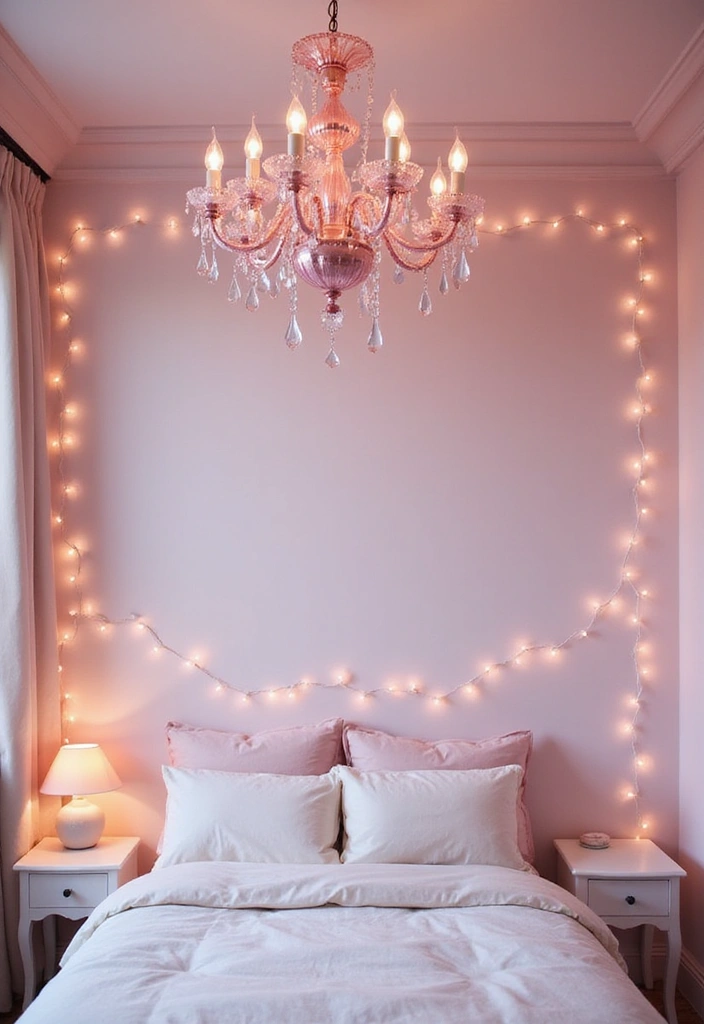 15 Soft Color Decor Tips for a Dreamy Pastel Bedroom (Tip #6 Will Change Everything!) - 3. Whimsical Lighting Fixtures
