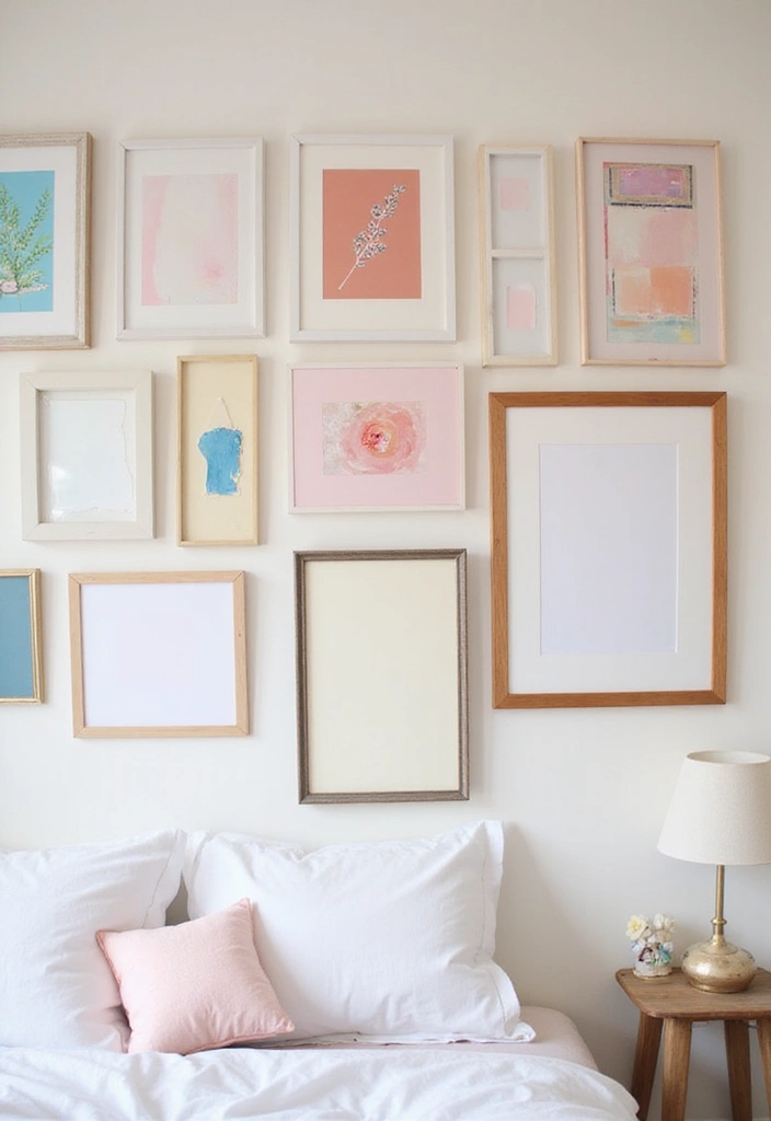 15 Soft Color Decor Tips for a Dreamy Pastel Bedroom (Tip #6 Will Change Everything!) - 4. Personalized Artwork