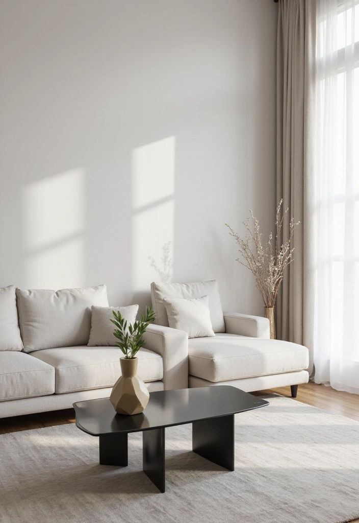 15 Stunning Center Table Ideas That Will Transform Your Living Room (You Won't Believe #6!) - 2. Modern Minimalist Elegance