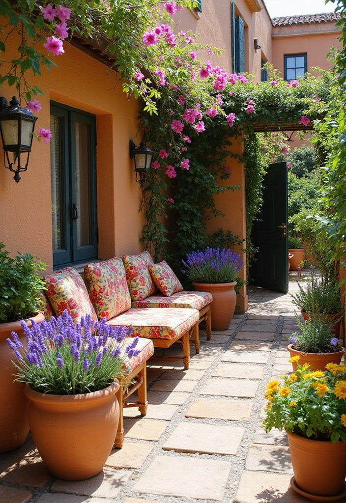 15 Stunning Terrace Garden Designs That'll Transform Your Space Into a Green Oasis! - 10. Mediterranean Escape