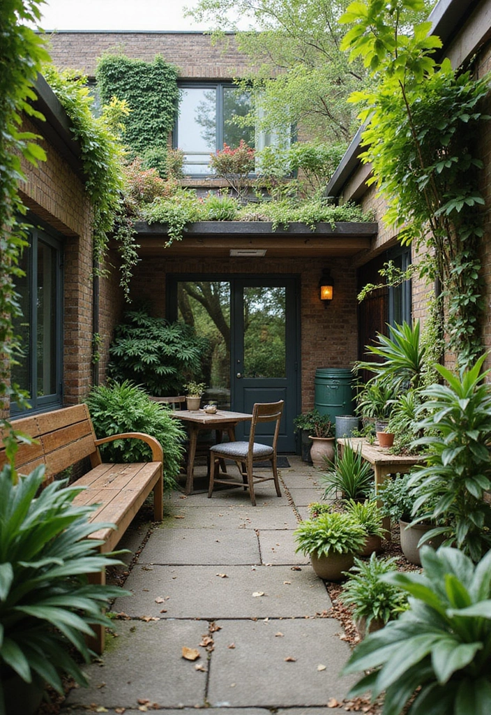 15 Stunning Terrace Garden Designs That'll Transform Your Space Into a Green Oasis! - 12. Eco-Friendly Oasis