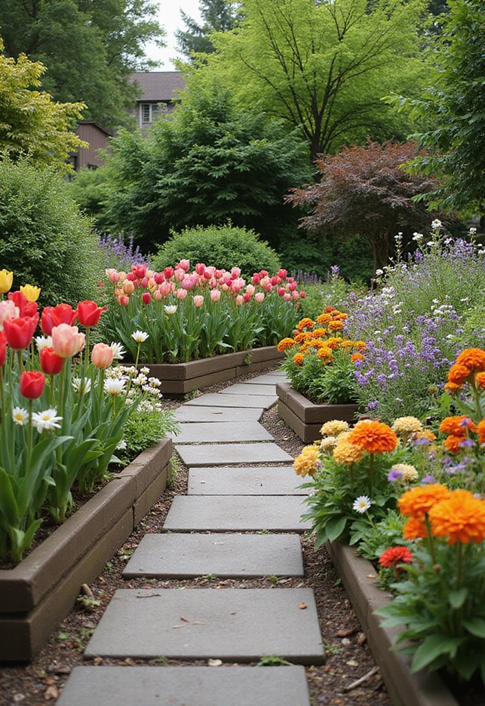 15 Stunning Terrace Garden Designs That'll Transform Your Space Into a Green Oasis! - 6. Colorful Flower Paradise