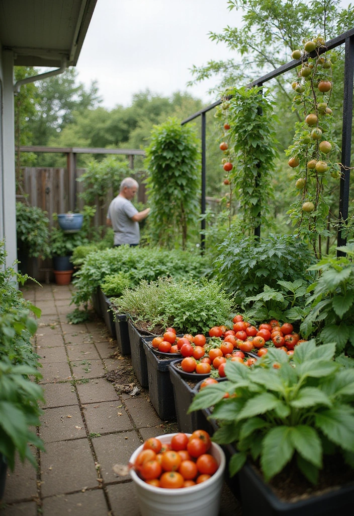 15 Stunning Terrace Garden Designs That'll Transform Your Space Into a Green Oasis! - 7. Functional Edible Garden