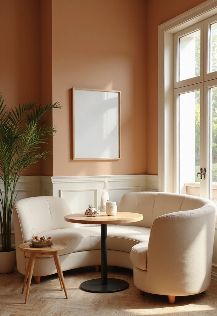 17 Cozy Home Cafe Decor Ideas That Will Transform Your Mornings (You'll Love #11!) - 14. Warm Color Palette