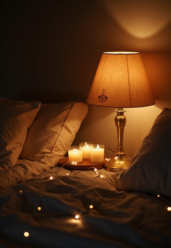 18 Luxury Bedside Table Ideas That’ll Make Your Bedroom Feel Like a Five-Star Hotel! - 11. Layered Lighting