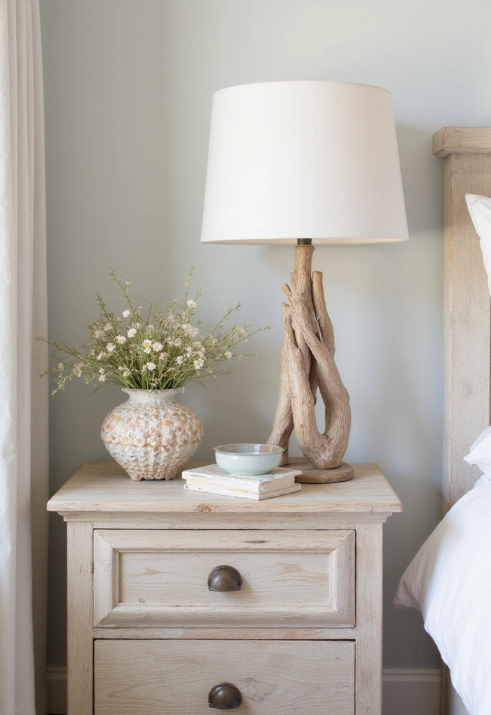 18 Luxury Bedside Table Ideas That’ll Make Your Bedroom Feel Like a Five-Star Hotel! - 9. Coastal Charm