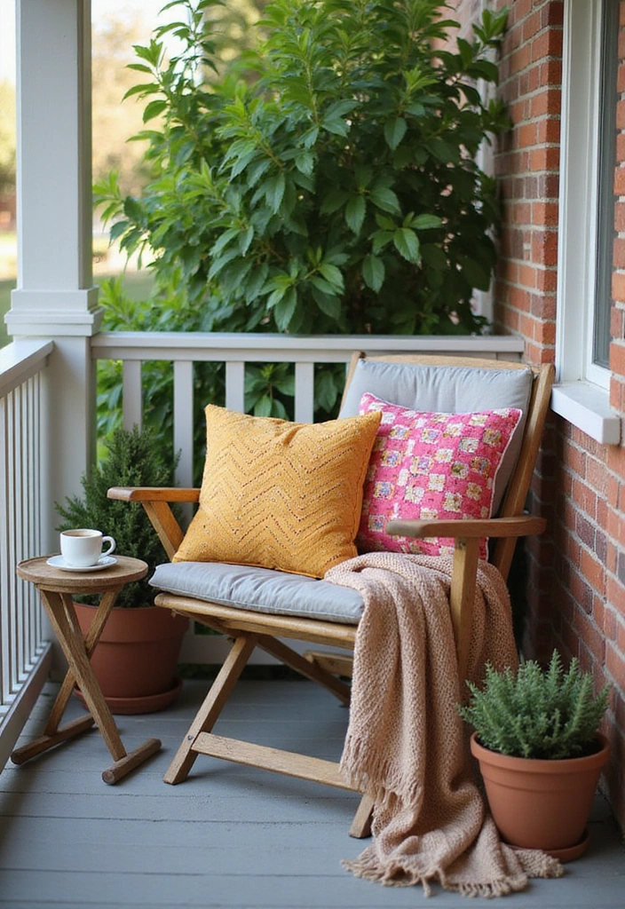 9 Charming Small Porch Decor Ideas to Maximize Your Space and Style! - 1. Cozy Corner Nook