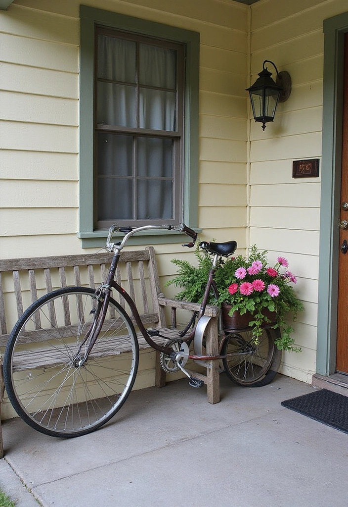 9 Charming Small Porch Decor Ideas to Maximize Your Space and Style! - 6. Vintage Accents