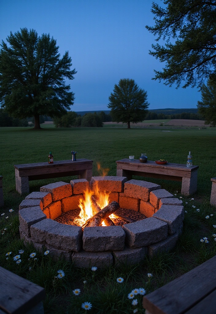 10 DIY Fire Pit Ideas That Will Transform Your Backyard into a Cozy Oasis! - 1. Rustic Stone Fire Pit