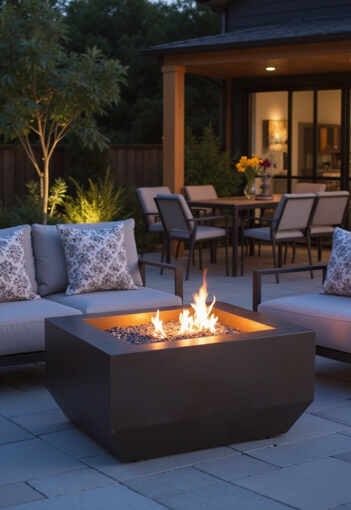 10 DIY Fire Pit Ideas That Will Transform Your Backyard into a Cozy Oasis! - 2. Modern Steel Fire Pit