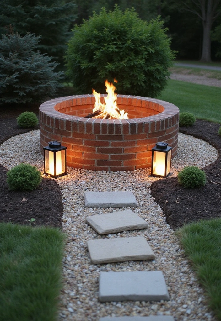 10 DIY Fire Pit Ideas That Will Transform Your Backyard into a Cozy Oasis! - 4. DIY Brick Fire Pit