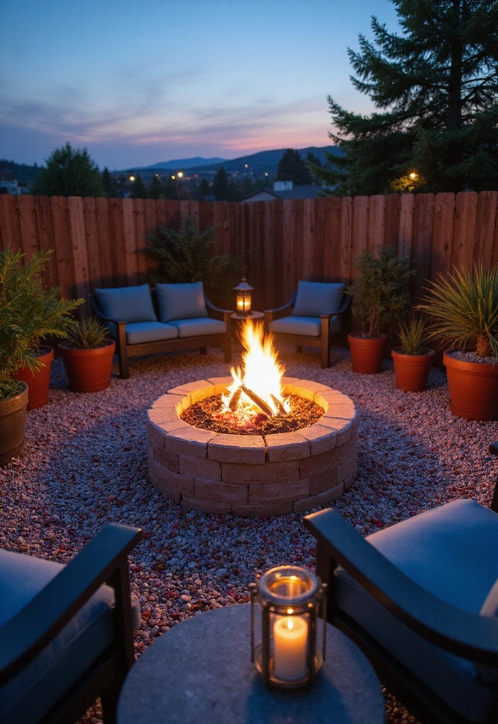 10 DIY Fire Pit Ideas That Will Transform Your Backyard into a Cozy Oasis! - 8. Fire Pit Surrounded by Gravel