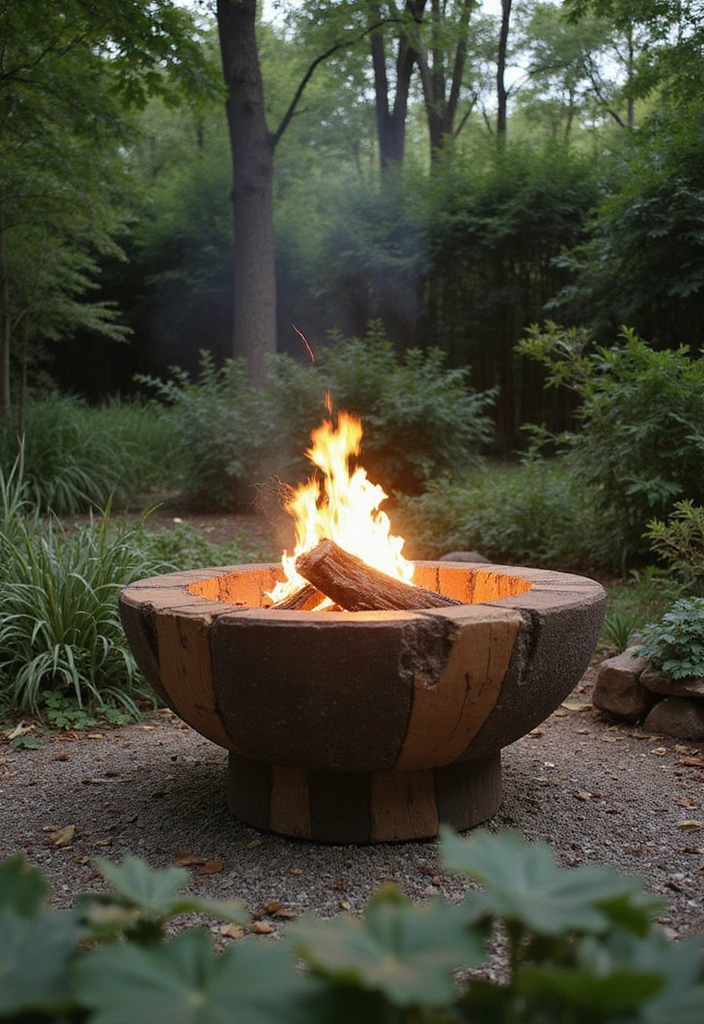 10 DIY Fire Pit Ideas That Will Transform Your Backyard into a Cozy Oasis! - 9. Eco-Friendly Fire Pit