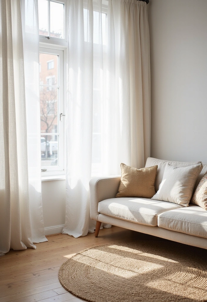 10 Minimalist Summer Living Room Decor Ideas That Are Anything But Boring! - 4. Light, Breezy Textiles