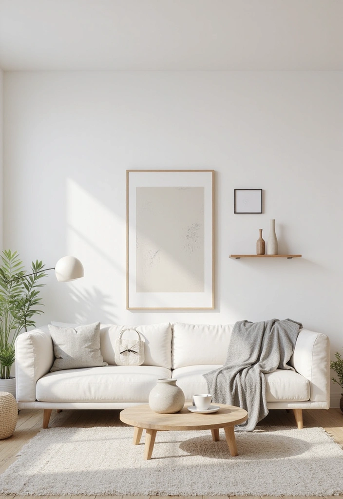 10 Minimalist Summer Living Room Decor Ideas That Are Anything But Boring! - 6. Simple Art and Decorative Elements