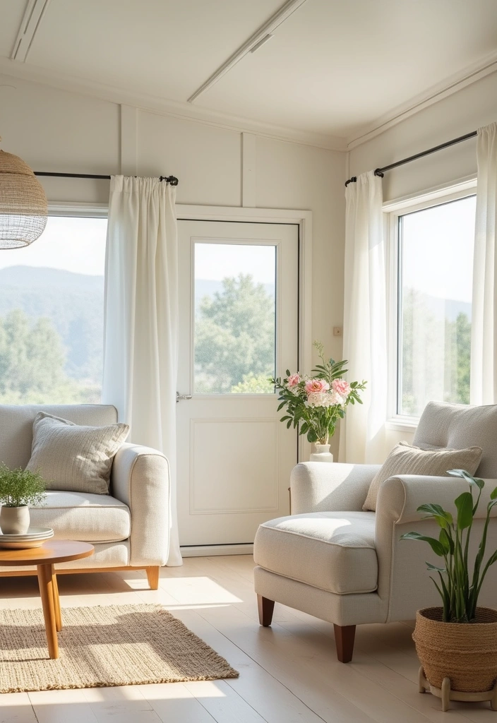 10 Mobile Home Decor Tricks That'll Make You Forget You're in a Trailer! - 1. Embrace Open Space with Light Colors