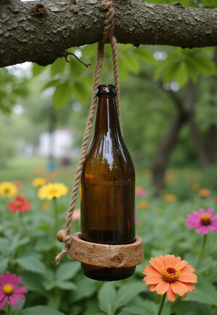 10 Natural Carpenter Bee Traps You Can Make at Home (Your Garden Will Thank You for #7!) - 1. Wooden Bottle Trap