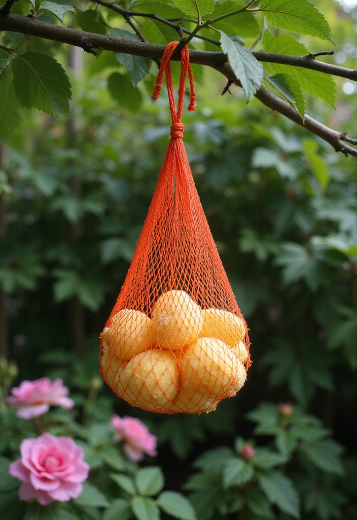 10 Natural Carpenter Bee Traps You Can Make at Home (Your Garden Will Thank You for #7!) - 10. Simple Mesh Bag Trap