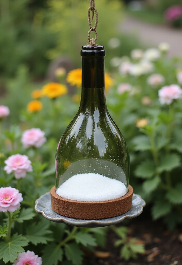 10 Natural Carpenter Bee Traps You Can Make at Home (Your Garden Will Thank You for #7!) - 8. Wine Bottle Trap