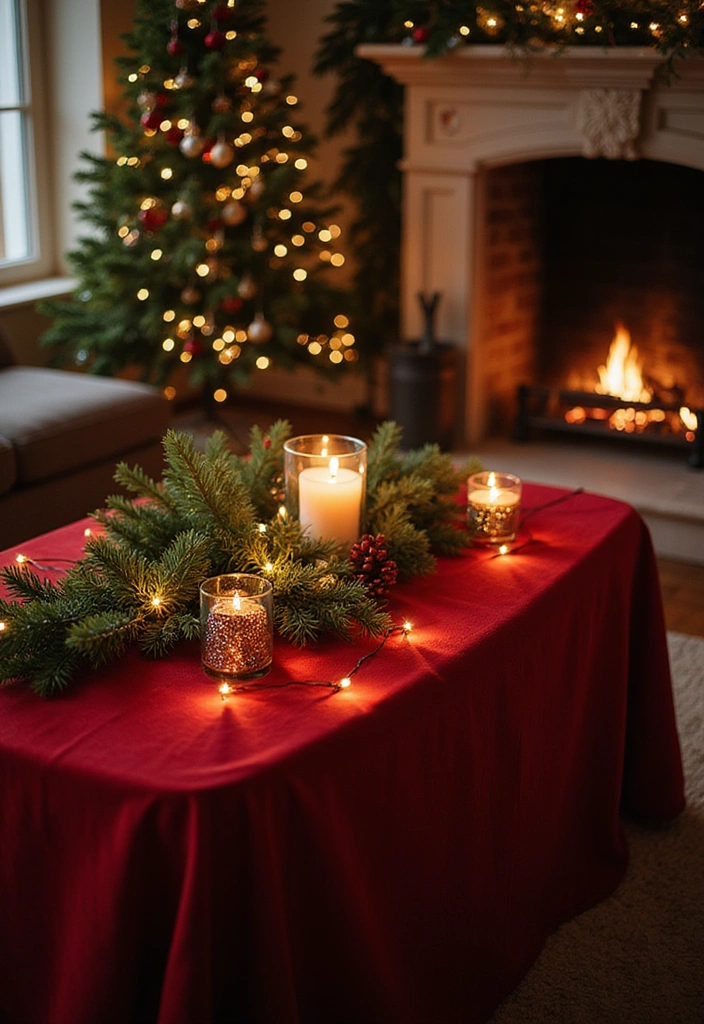 10 Seasonal Coffee Table Decor Ideas That Will Wow Your Guests All Year Round! - 5. Festive Cheer: Holiday Spirit
