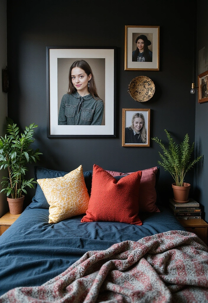10 Stunning Black Bedroom Decor Ideas That Will Make You Want to Redecorate NOW! - 10. Personal Touches with Black Decor