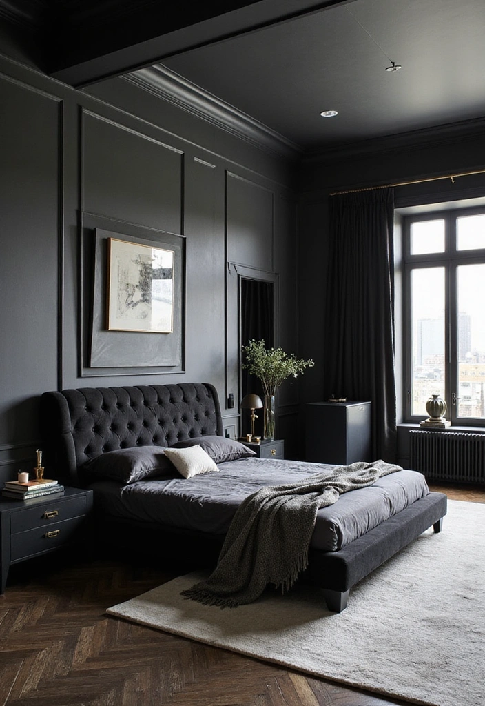 10 Stunning Black Bedroom Decor Ideas That Will Make You Want to Redecorate NOW! - 9. Black Furniture with a Twist