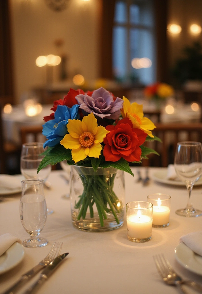 10 Stunning Lego Flower Display Ideas That Will Transform Your Home Decor! - 1. Elegant Centerpiece for the Dining Table