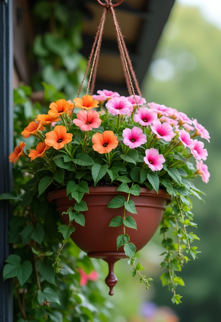 10 Stunning Outdoor Hanging Baskets to Elevate Your Garden Game (You Won't Believe #5!) - 1. The Classic Petunia Basket