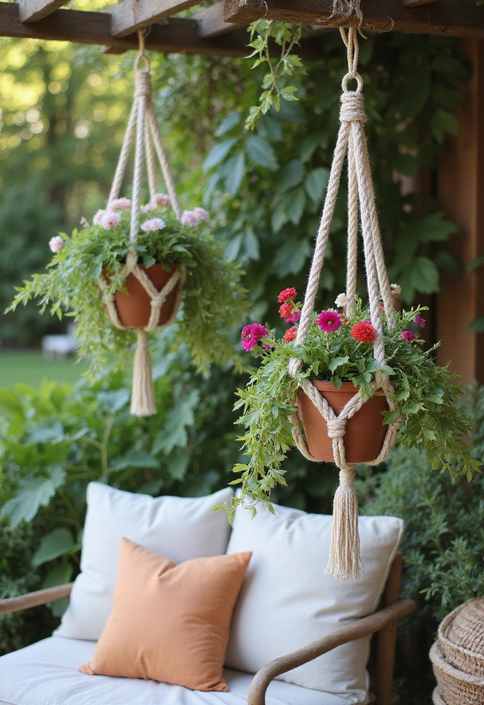 10 Stunning Outdoor Hanging Baskets to Elevate Your Garden Game (You Won't Believe #5!) - 6. Bohemian Dream