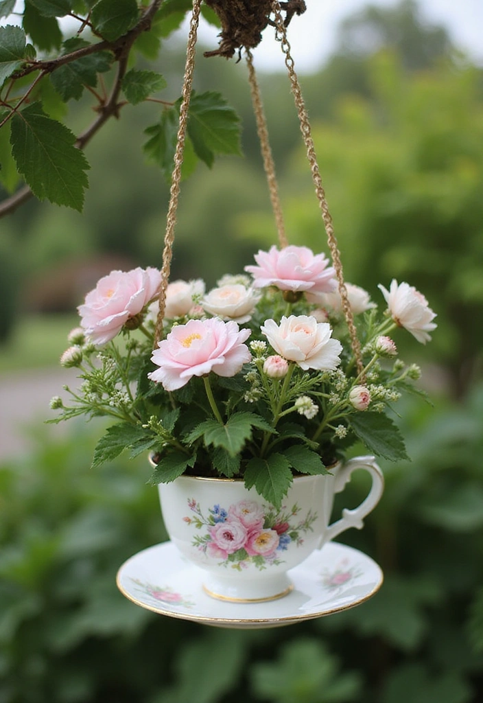 10 Stunning Outdoor Hanging Baskets to Elevate Your Garden Game (You Won't Believe #5!) - 9. Vintage Elegance