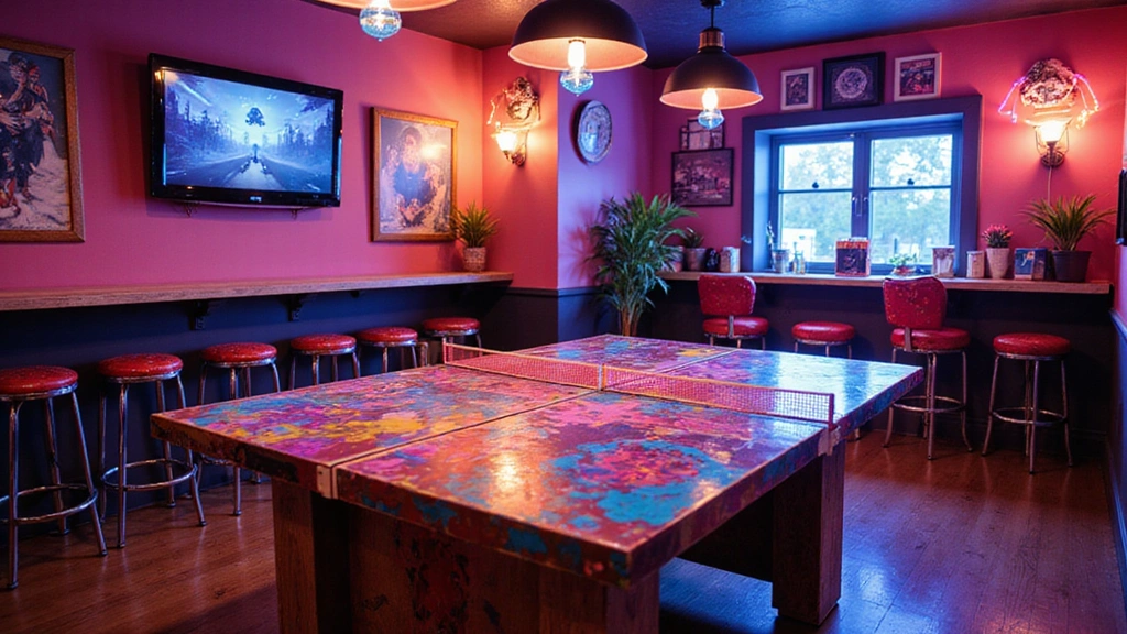 10 Stunning Painted Pong Table Ideas That Will Transform Your Game Room!