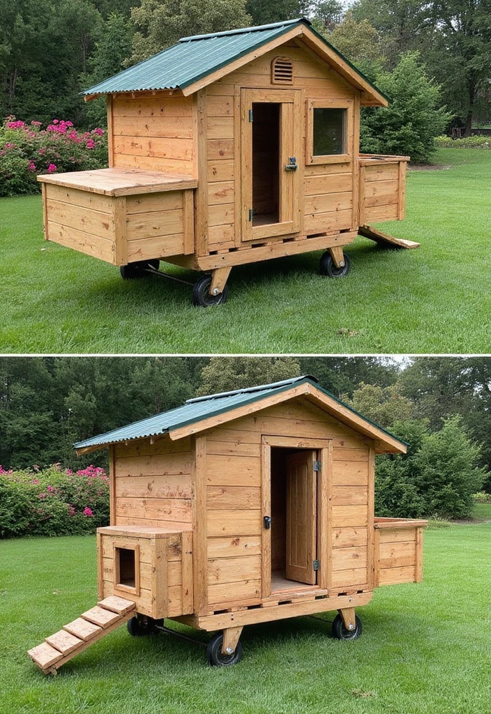 10 Stunning Pallet Chicken Coop Ideas That Will Transform Your Backyard (You Won't Believe #6!) - 5. The Moveable Coop
