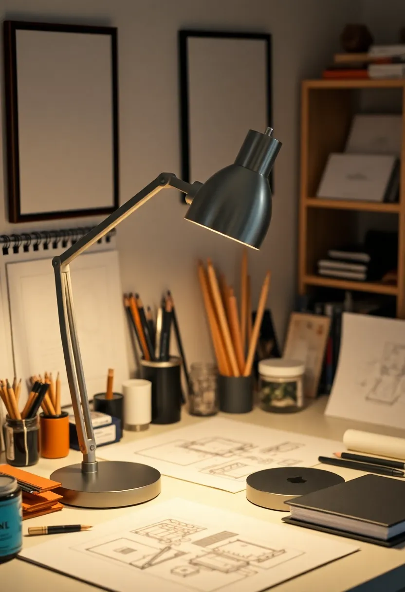 10 Stunning Study Table Lamps That Will Light Up Your Work Life (You'll Love #4!) - 4. Functional Elegance: The Architect’s Lamp