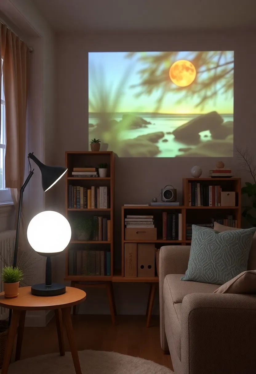 10 Stunning Study Table Lamps That Will Light Up Your Work Life (You'll Love #4!) - 9. Artistic Illumination: The Projection Lamp