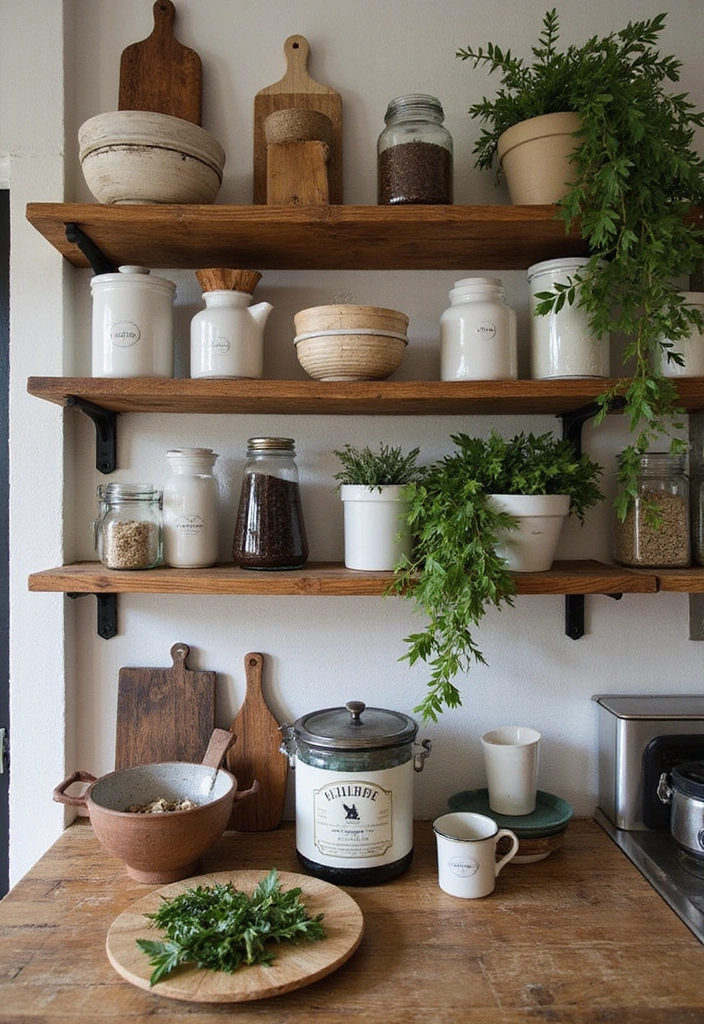 10 Stunning Wooden Kitchen Decor Ideas That Will Transform Your Space! - 1. Rustic Wooden Shelves