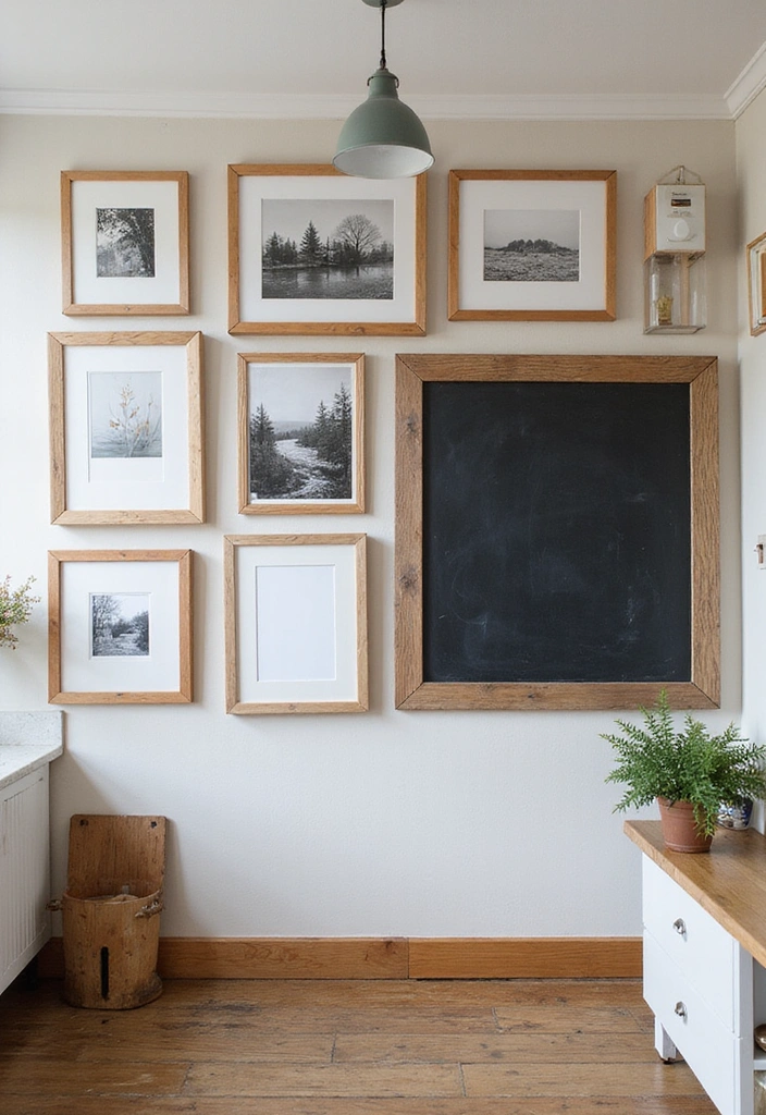 10 Stunning Wooden Kitchen Decor Ideas That Will Transform Your Space! - 6. Wooden Frames and Art