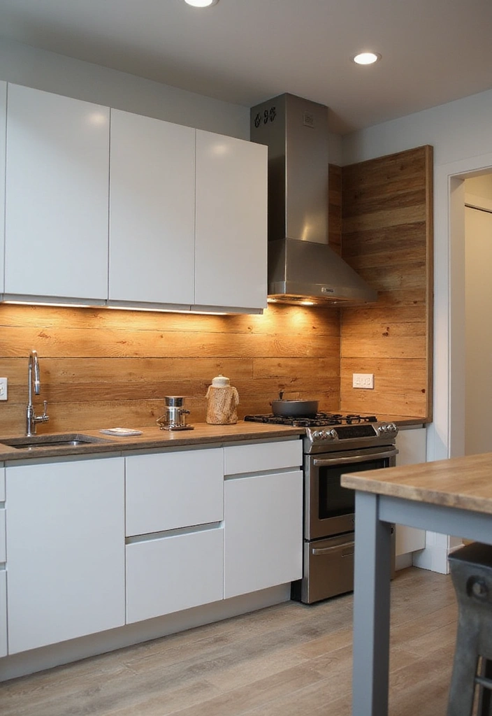 10 Stunning Wooden Kitchen Decor Ideas That Will Transform Your Space! - 7. Wooden Backsplashes