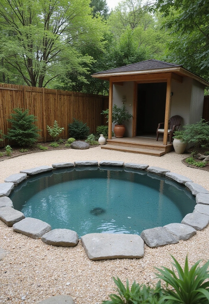11 Stunning Spool Pool Landscaping Ideas That Will Make Your Neighbors Envy You! - 6. Zen Garden Layout