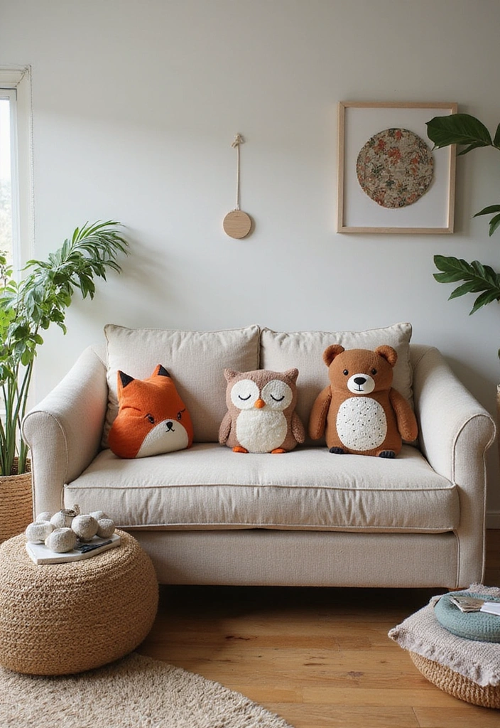 11 Themed Pillow Shapes for Your Sofa That Will Wow Your Friends (#7 Is a Must-See!) - 1. Animal Kingdom