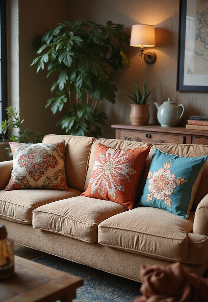 11 Themed Pillow Shapes for Your Sofa That Will Wow Your Friends (#7 Is a Must-See!) - 4. Vintage Vibes