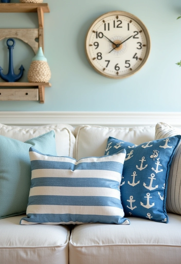 11 Themed Pillow Shapes for Your Sofa That Will Wow Your Friends (#7 Is a Must-See!) - 5. Nautical Dreams