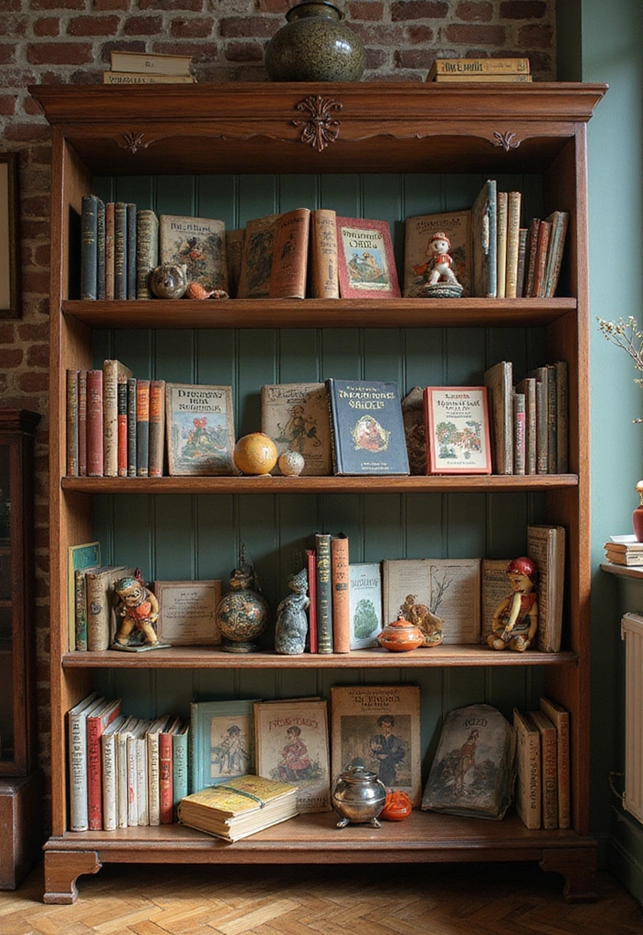 12 Adorable Kids' Bookshelf Ideas That'll Spark Imagination (You Won't Believe #7!) - 10. Vintage Charm