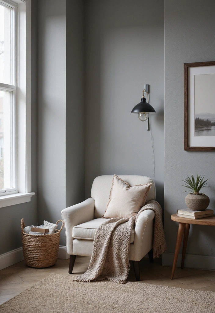 12 Boho Gray Bedroom Decor Hacks That Create an Inviting Oasis (You’ll Love #5!) - 7. Create a Cozy Nook