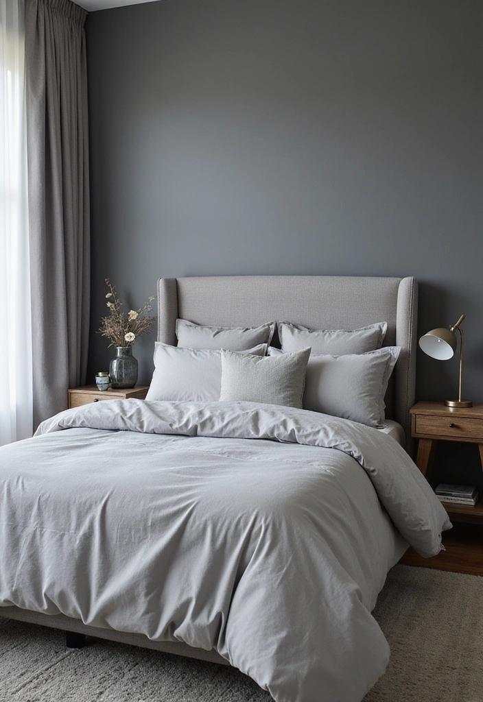 12 Boho Gray Bedroom Decor Hacks That Create an Inviting Oasis (You’ll Love #5!) - 8. Incorporate Gray Hues Creatively