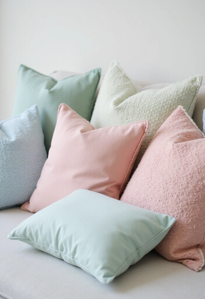 12 Budget-Friendly Pastel Bedroom Accessories That'll Elevate Your Decor Game! - 1. Pastel Throw Pillows