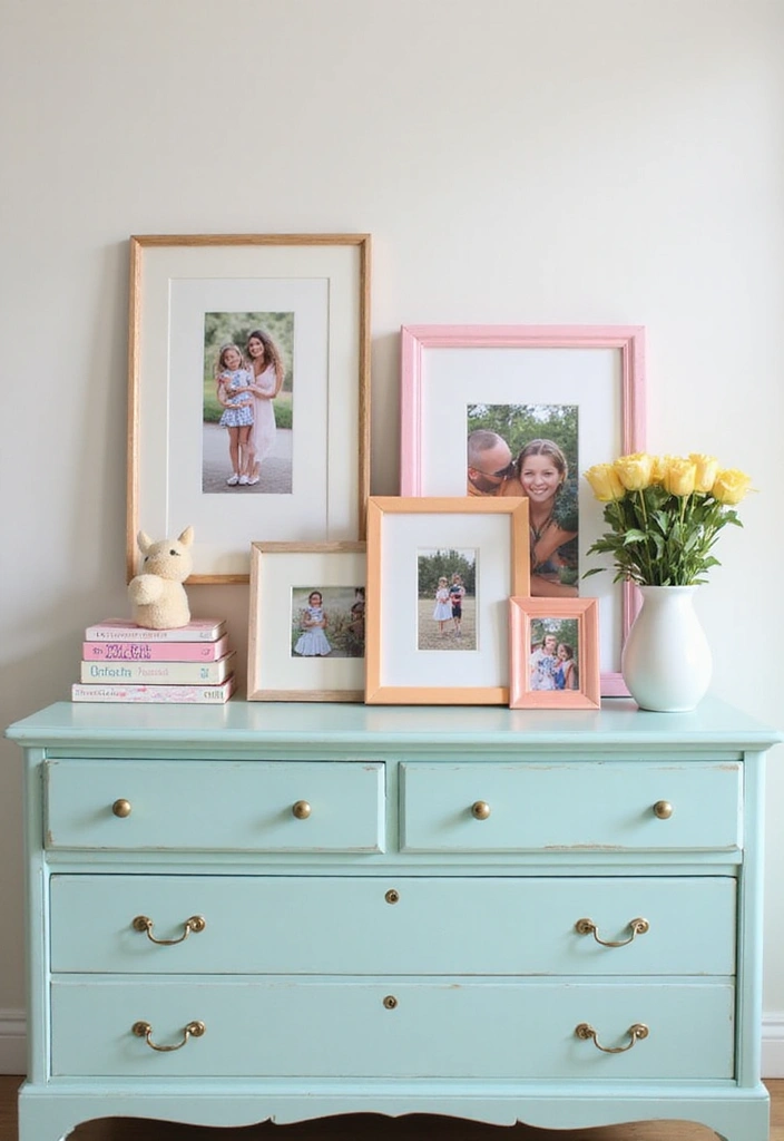 12 Budget-Friendly Pastel Bedroom Accessories That'll Elevate Your Decor Game! - 8. Pastel Picture Frames