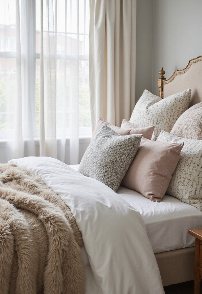 12 Cozy Bedroom Decor Vision Boards That'll Make You Feel Right at Home! - 1. Soft Luxe Textiles